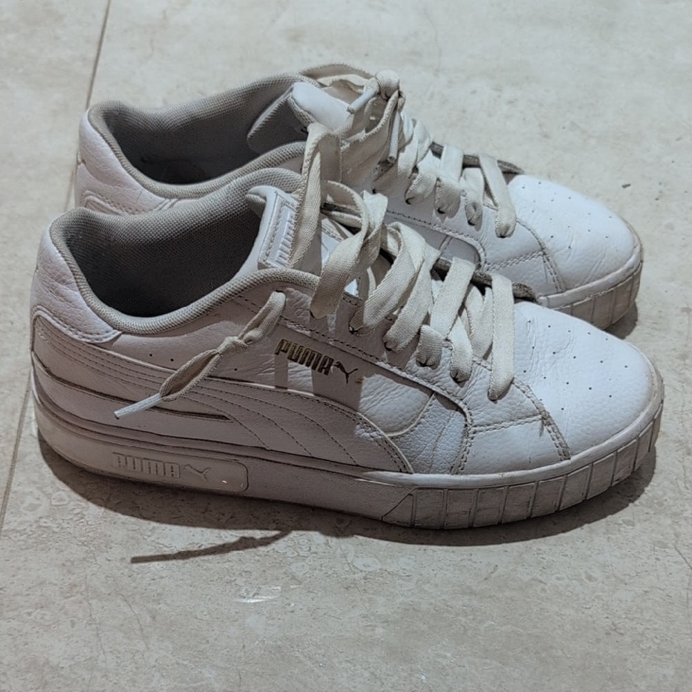Puma Classic White Leather Sneakers